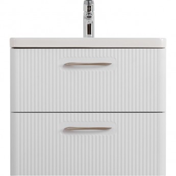 База под раковину BELBAGNO DUE-600-2C-SO-BM-P подвесная с двумя выкатными ящиками Белый металлик 600x422x500 База под раковину BELBAGNO DUE-600-2C-SO-BM-P подвесная с двумя выкатными ящиками Белый металлик 600x422x500