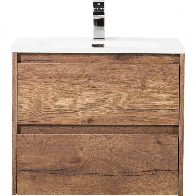 База под раковину BELBAGNO подвесная с двумя выкатными ящиками, Rovere Tabacco, 500x460x500 мм KRAFT-500-2C-SO-RT