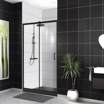 Душевая дверь 130 см BELBAGNO UNO-195-BF-1-130-C-NERO Душевая дверь 130 см BELBAGNO UNO-195-BF-1-130-C-NERO
