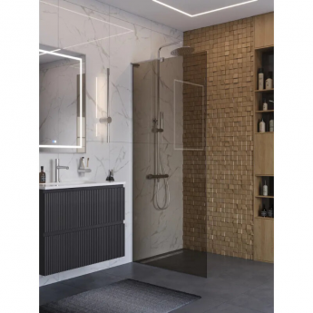 Душевая перегородка BELBAGNO UNO-L-1-TB-100-BR-Cr 1000x2000 мм