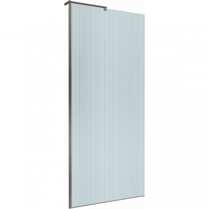 Душевая перегородка BELBAGNO 900x2000 мм Оружейная сталь UNO-L-1-TB-90-FL-GM