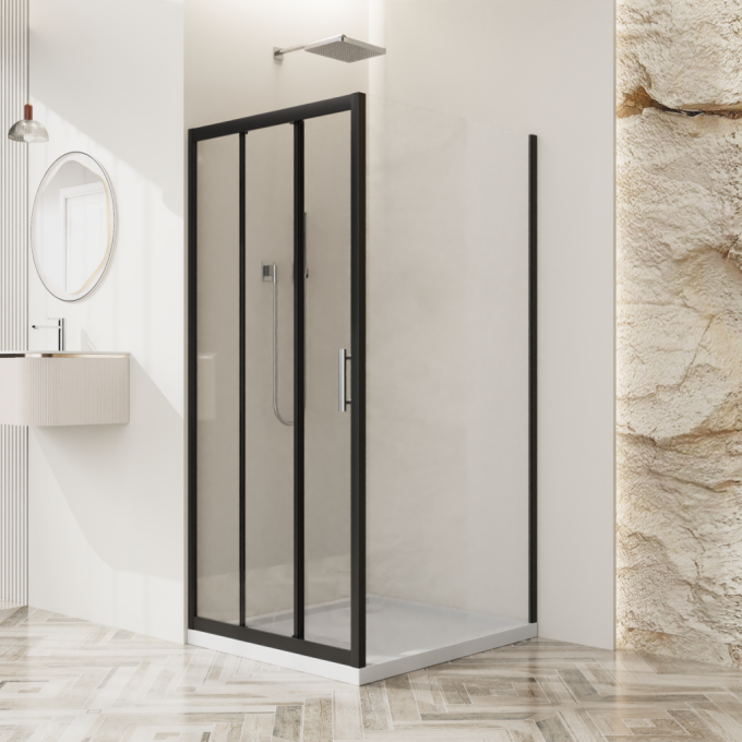 Душевой уголок BELBAGNO UNO-195-AHF-31-120/90-C-NERO