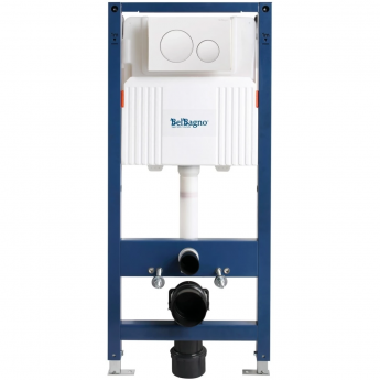 Инсталляция BELBAGNO BB-101-M-BC для подвесного унитаза в комплекте с кнопкой смыва