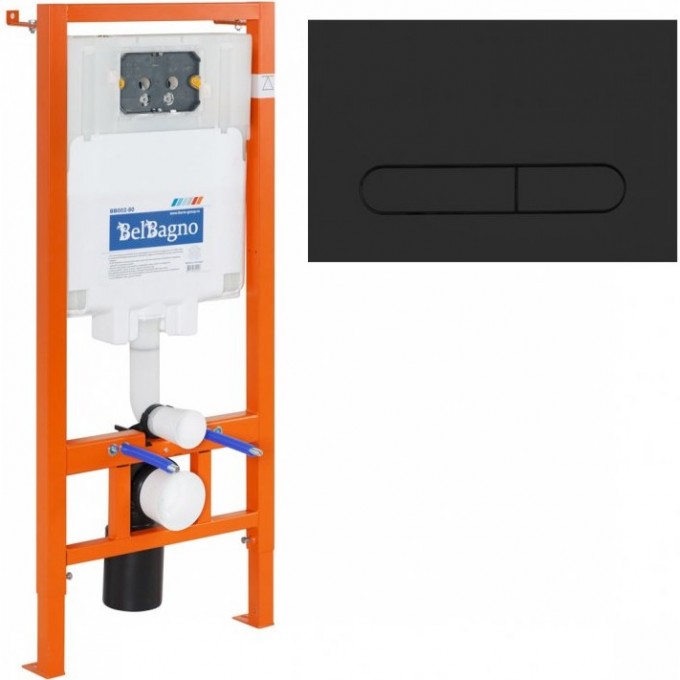 Инсталляция для подвесного унитаза BELBAGNO BB002-80/BB007-PR-NERO.M