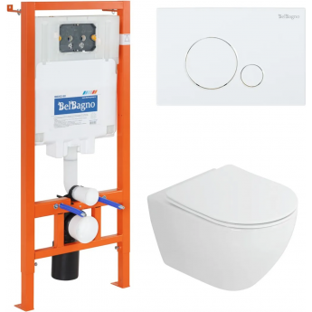 Комплект 4 в 1 BELBAGNO CZR-6601-TH-TOR/CZR2316SC/BB002-80/BB014-SR-BIANCO