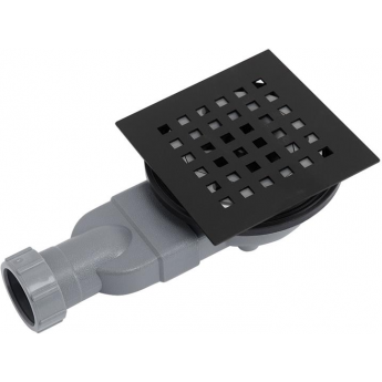 Сифон для поддонов BELBAGNO UNO TRAY-AS-UNO-NO с чёрной матовой декоративной накладкой Сифон для поддонов BELBAGNO UNO TRAY-AS-UNO-NO с чёрной матовой декоративной накладкой