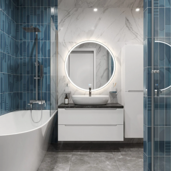 Тумба Bianco Lucido 100 см BELBAGNO ETNA ETNA100BL-KEPMNO-1346-SET