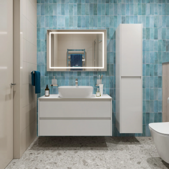 Тумба Bianco Opaco 80 см BELBAGNO KRAFT KRAFT80BO-KEPBO-1302-SET