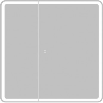 Зеркальный шкаф 80x80 см BELBAGNO MARINO SPC-MAR-800/800-2A-LED-TCH
