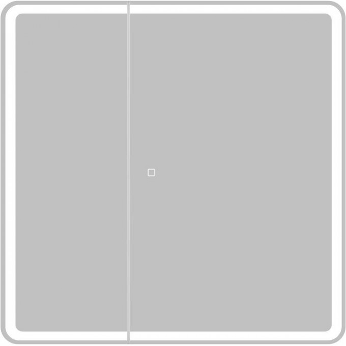 Зеркальный шкаф 80x80 см BELBAGNO MARINO SPC-MAR-800/800-2A-LED-TCH